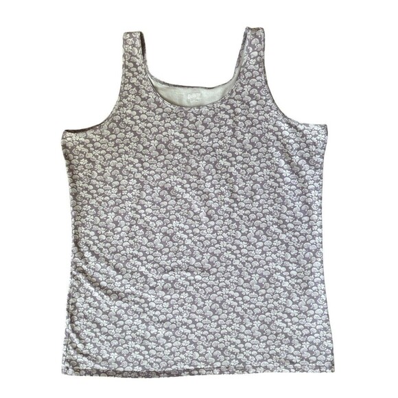 Duluth Trading Mushroom Floral Tank Top Women's Plus Size XXL Lavender Purple - Picture 7 of 14